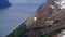 Paragliding from Mount Hoven Skylift in Loen in Vestland in Norway