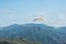 Paragliding in mountains