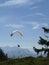 Paragliding over Chiemsee lake, Germany