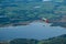 Paragliding in over lakes in Bavarian Alps