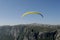 Paragliding over mountains