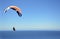 Paragliding over the ocean