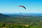 Paragliding, parachutes, flying in the sky