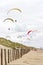 Paragliding at the sea side