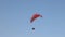 Paragliding in the sky