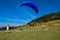 Paragliding sport with nice landscapes