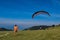 Paragliding sport with nice landscapes