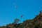 Paragliding in sunny weather on Oludeniz beach, Fethiye, Turkey