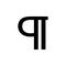 Paragraph, text icon. Simple glyph vector of text editor set icons for UI and UX, website or mobile application