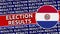 Paraguay Circular Flag with Election Results Titles