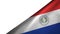 Paraguay flag right side with blank copy space