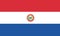 Paraguay flag vector.Illustration of Paraguay flag