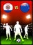 Paraguay versus New Zealand on Stadium Event Background