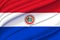 Paraguay waving flag illustration.