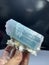 Paraiba blue tourmaline perfect terminated crystal elbaite crystal mineral specime from afghanistan