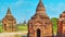 Parallax scrolling of ancient brick shrine in Bagan, Myanmar