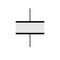 parallel plate capacitor in circuit.