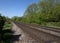 Parallel railroad tracks