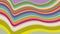 Parallel running colorful stripes mapped onto wavy surface