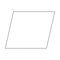 Parallelogram shape dotted symbol vector icon for creative graphic design ui element