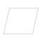 Parallelogram symbol dotted shape vector icon for creative graphic design ui element in a pictogram