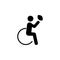 paralympic, rugby icon. Element of disabled human in sport icon for mobile concept and web apps. Detailed paralympic, rugby icon c