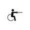 paralympic, sword icon. Element of disabled human in sport icon for mobile concept and web apps. Detailed paralympic, sword icon c