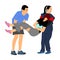 Paramedic rescue patient first aid  illustration. Woman in unconscious drowning. Drunk person overdose. Sneak attack victim