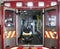 Paramedic\'s truck with open back doors