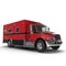 Paramedic Van isolated on white. 3D Illustration