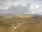 Paramo de Chingaza in Colombia, frailejones, espeletia grandiflora, endemic flowers of the paramo of south america, the lake of