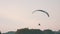 Paramotor flying away from camera