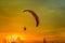 Paramotor Flying Silhouette