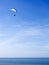 Paramotor glider over ocean