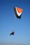 Paramotor glider in the sky