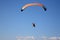 Paramotor glider in the sky