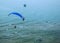 Paramotor over the sea