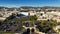 Paramount Studios at Melrose Avenue from above - Los Angeles Drone footage - LOS ANGELES, UNITED STATES - NOVEMBER 5