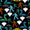 Paranormal monsters pattern seamless. Werewolf and zombies. UFO and Yeti. Loch Ness monster and ghost. monster background