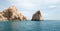 Parasailing above Los Arcos at Lands End in Cabo San Lucas Baja California Mexico