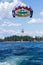 Parasailing adventure on the lake
