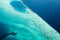 Parasailing over tropical sea, bright colors