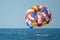 Parasailing on sea, failed attempt.