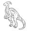 Parasaurolophus big dangerous dino dinosaur