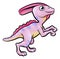 Parasaurolophus Dinosaur Cartoon Character