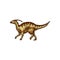 Parasaurolophus ornithopod dino isolated animal