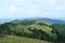 Parascha mountain range near the town of Skole, Lviv region. Ukraine. Landscapes of wild mountain nature in the middle of summer.