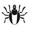 Parasite mite icon, simple style