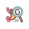 Parasitology color line icon. Pictogram for web page, mobile app