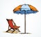 Parasol. Vector drawing